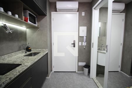 Cozinha de kitnet/studio para alugar com 1 quarto, 20m² em Vila Mariana, São Paulo