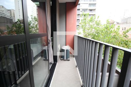Varanda de kitnet/studio para alugar com 1 quarto, 20m² em Vila Mariana, São Paulo
