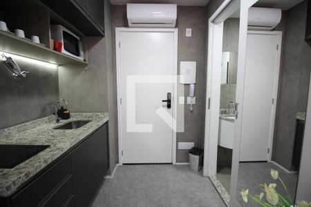 Cozinha de kitnet/studio para alugar com 1 quarto, 20m² em Vila Mariana, São Paulo