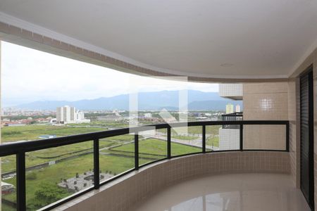 Varanda da sala de apartamento para alugar com 2 quartos, 80m² em Nova Mirim, Praia Grande