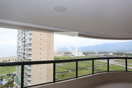 Varanda da sala de apartamento para alugar com 2 quartos, 80m² em Nova Mirim, Praia Grande