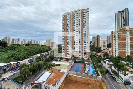 Vista da Varanda de apartamento à venda com 1 quarto, 55m² em Cambuí, Campinas