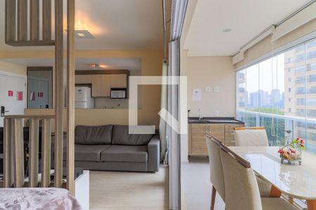 Sala de apartamento à venda com 1 quarto, 51m² em Vila Gertrudes, São Paulo