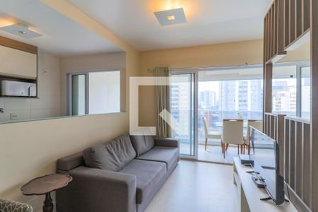 Sala de apartamento à venda com 1 quarto, 51m² em Vila Gertrudes, São Paulo