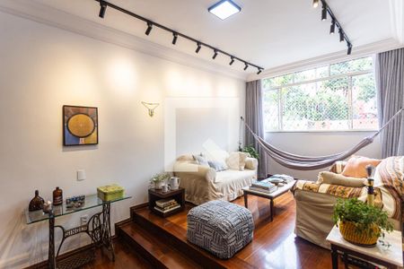 Sala de apartamento à venda com 4 quartos, 120m² em Sion, Belo Horizonte