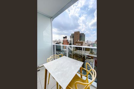 Varanda do Sala/Quarto de kitnet/studio à venda com 1 quarto, 22m² em Sé, São Paulo