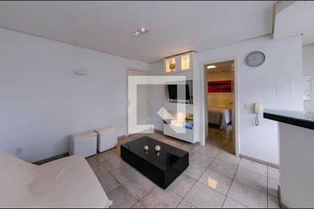 Sala de apartamento para alugar com 1 quarto, 51m² em Luxemburgo, Belo Horizonte