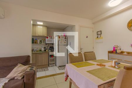 Sala/Cozinha de apartamento à venda com 3 quartos, 70m² em Marechal Rondon, Canoas