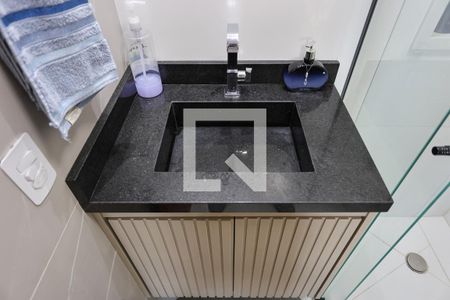Banheiro de kitnet/studio para alugar com 1 quarto, 24m² em Santana, São Paulo