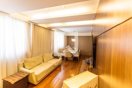 Sala de apartamento à venda com 3 quartos, 95m² em Sion, Belo Horizonte