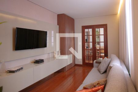 Sala de apartamento à venda com 3 quartos, 95m² em Sagrada Família, Belo Horizonte