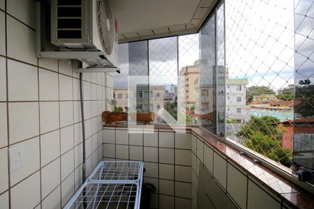 Varanda da Suite de apartamento à venda com 3 quartos, 95m² em Sagrada Família, Belo Horizonte