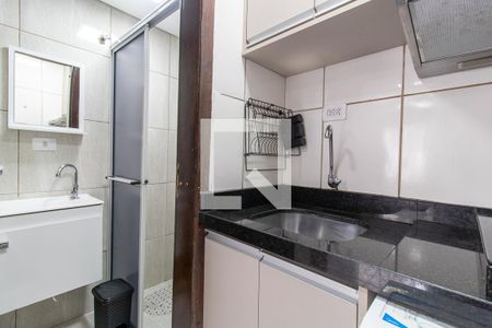 Cozinha - Armários de kitnet/studio para alugar com 1 quarto, 35m² em Rebouças, Curitiba