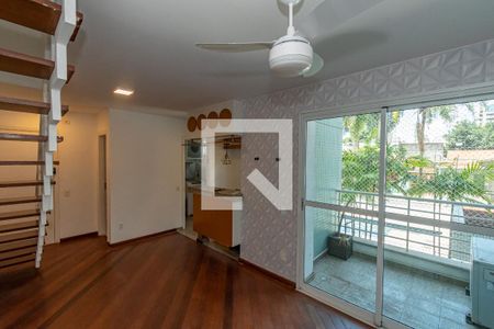 Sala de Estar/Jantar  de apartamento à venda com 2 quartos, 76m² em Cambuí, Campinas