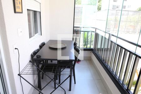 Varanda da Sala de apartamento à venda com 2 quartos, 72m² em Campo Belo, São Paulo