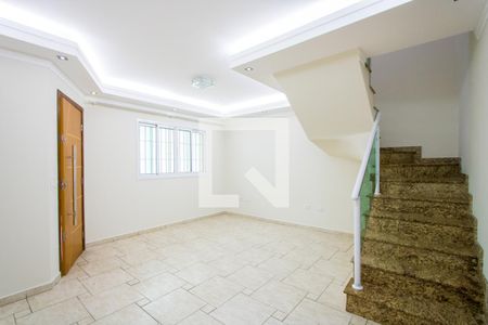 Sala de casa para alugar com 3 quartos, 91m² em Vila Lutécia, Santo André