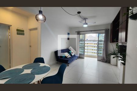 Sala de apartamento para alugar com 2 quartos, 78m² em José Menino, Santos