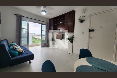 Sala de apartamento para alugar com 2 quartos, 78m² em José Menino, Santos