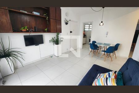 Sala de apartamento para alugar com 2 quartos, 78m² em José Menino, Santos