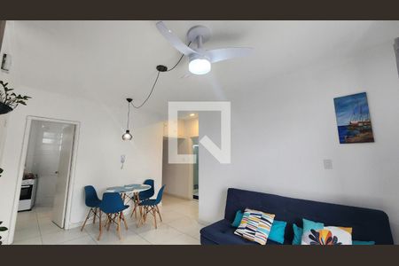 Sala de apartamento para alugar com 2 quartos, 78m² em José Menino, Santos