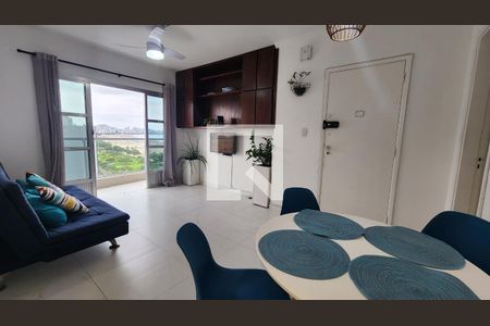Sala de apartamento para alugar com 2 quartos, 78m² em José Menino, Santos