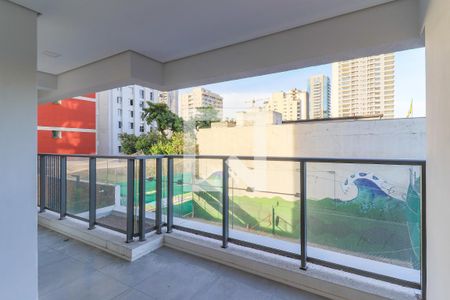 Varanda da Sala de apartamento para alugar com 2 quartos, 64m² em Campo Belo, São Paulo