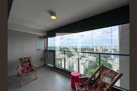 Sacada de apartamento à venda com 1 quarto, 41m² em Santo Amaro, São Paulo