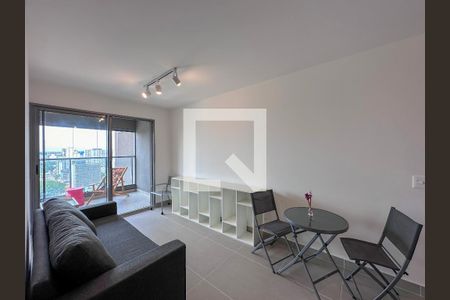 Sala de apartamento à venda com 1 quarto, 41m² em Santo Amaro, São Paulo