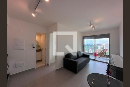 Sala de apartamento à venda com 1 quarto, 41m² em Santo Amaro, São Paulo