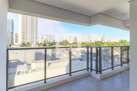 Varanda da Sala de apartamento para alugar com 2 quartos, 64m² em Campo Belo, São Paulo