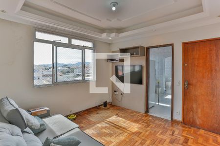 Sala de apartamento para alugar com 2 quartos, 56m² em Monsenhor Messias, Belo Horizonte