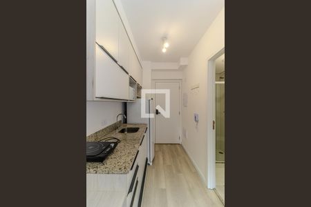 Cozinha de kitnet/studio à venda com 1 quarto, 16m² em Santa Efigênia, São Paulo