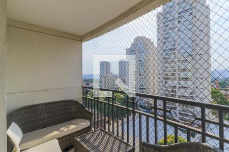 Varanda da Sala de apartamento para alugar com 3 quartos, 94m² em Santo Amaro, São Paulo
