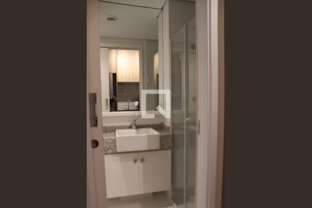 Banheiro de apartamento para alugar com 1 quarto, 24m² em Jardim das Acácias, São Paulo