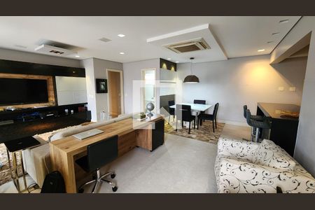 Sala de apartamento para alugar com 1 quarto, 90m² em Gonzaga, Santos