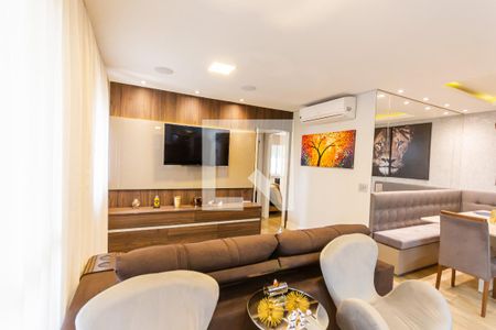 Sala de apartamento à venda com 2 quartos, 88m² em Jardim, Santo André