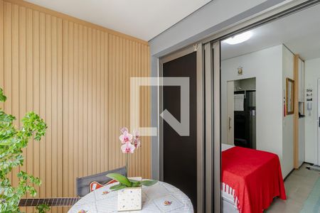 Studio à venda com 25m², 1 quarto e sem vagaVaranda
