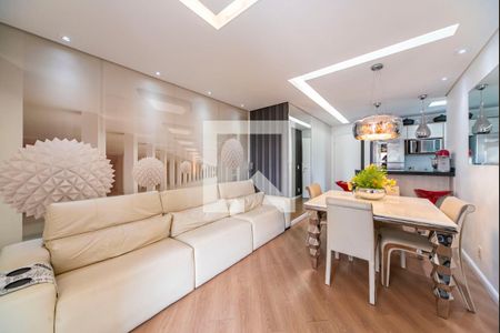 Sala de apartamento à venda com 2 quartos, 56m² em Vila Alzira, Santo André