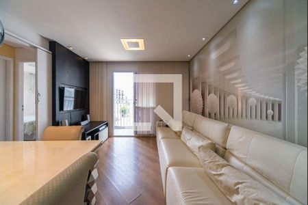 Sala de apartamento à venda com 2 quartos, 56m² em Vila Alzira, Santo André