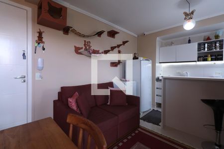 Sala de apartamento para alugar com 1 quarto, 30m² em Vila Guiomar, Santo André