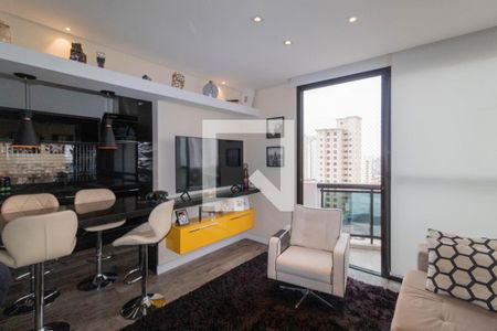 Apartamento para alugar com 72m², 1 quarto e 2 vagasSala