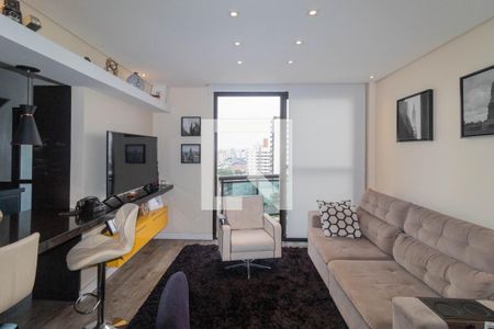 Apartamento para alugar com 72m², 1 quarto e 2 vagasSala