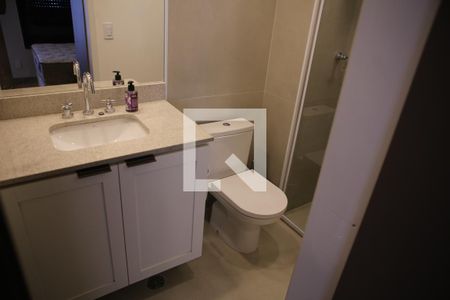 Studio para alugar com 28m², 1 quarto e sem vaga Studio para alugar com 28m², 1 quarto e sem vagaBanheiro da Suíte