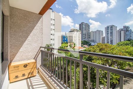 Varanda de kitnet/studio para alugar com 1 quarto, 30m² em Pinheiros, São Paulo