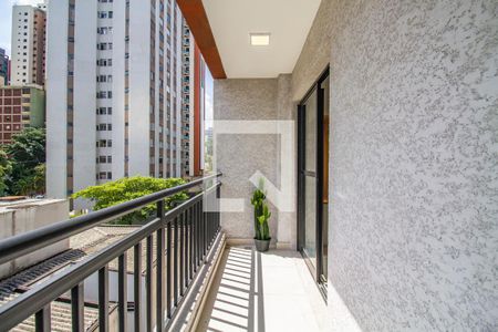 Varanda de kitnet/studio para alugar com 1 quarto, 30m² em Pinheiros, São Paulo
