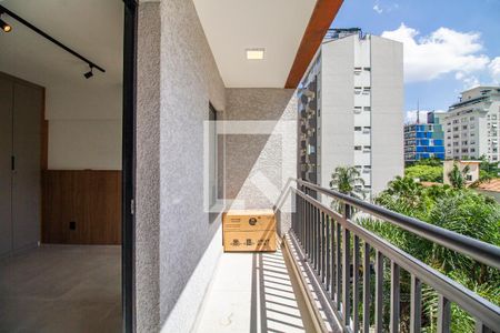 Studio para alugar com 30m², 1 quarto e sem vagaVaranda