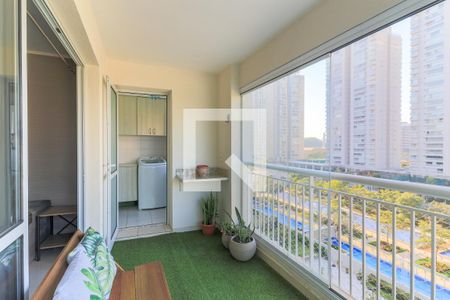 Varanda da Sala de apartamento para alugar com 2 quartos, 65m² em Jardim Dom Bosco, São Paulo