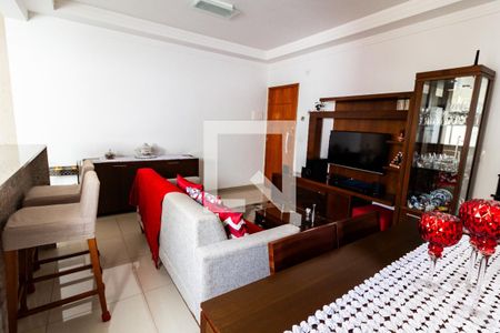 Sala de apartamento à venda com 3 quartos, 145m² em Vila Scarpelli, Santo André