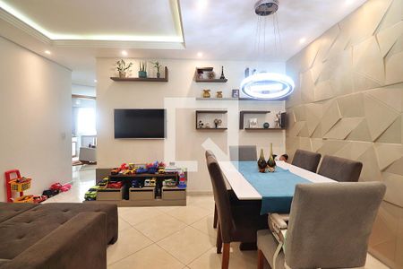 Sala de apartamento à venda com 3 quartos, 82m² em Vila Camilópolis, Santo André