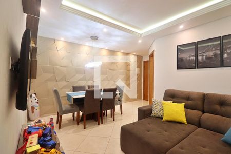 Sala de apartamento à venda com 3 quartos, 82m² em Vila Camilópolis, Santo André